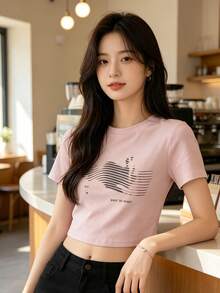 Women Tops - Pink - View 1