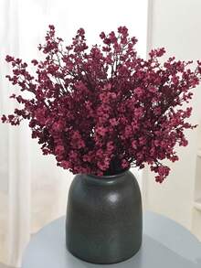 人造秋季花束深紅色梅花仿真花適用於花瓶家居裝飾感恩節聖誕節裝飾不含花瓶 - 秋紅色 - 查看 7