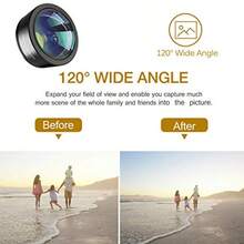 Phone Camera Lens, Upgraded 3 In 1 Phone Lens Kit-198° Fisheye Lens + Macro Lens + 120° Wide Angle Lens, Clip On Cell Phone Lens Kit Compatible With Samsung Android Smartphones - As Pic - View 4