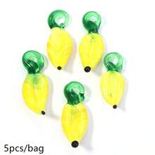 5 Stücke bunte lebensechte Obst- & Gemüseanhänger, Kirsche, Erdbeere, Gurke und weitere süße kleine Anhänger für Halskette, Ohrringe, Armband DIY, leuchtende Gemüseanhänger für den Sommer - Verschiedenfarbig - Übersicht 15