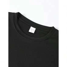 Men's T-Shirt, Creative Summer Black Color 180 Grams Sizes (S-XXL) Unisex Short Sleeve All Seasons Casual Round Neck Comfortable Fit Soft Stretch Fabric - 紅色 - 查看 5