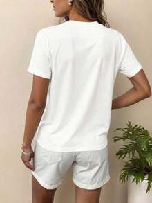 Women T-Shirts - White - View 2