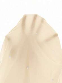 de mujer blanco con hombros descubiertos y perlas falsas, elegante vestido de mujer con contraste de malla, fruncido, cremallera, manga larga descubierta del hombro, ajuste ceñido, manga recta corta blanca, vestidos cortos sencillos de muj - Albaricoque - Ver 7