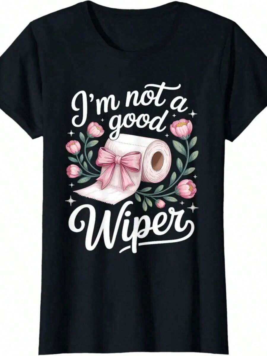 Camiseta de Humor para Adultos: "Inapropiado, No Soy un Buen Limpiador" - Transpirable y cómoda - Negro - Ver 1