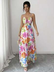 Women Midi Dresses - Multicolor 4 - View 3
