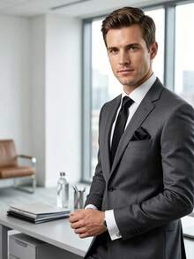1 pieza Corbata delgada de textura suave color marrón moca para hombres, adecuada para bodas, celebraciones navideñas, Acción de Gracias, otras fiestas y uso diario - Marrón Mocha - Ver 5