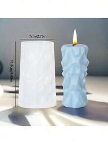 Molde de decoración de columna geométrica de yeso y resina para hacer velas a mano - Pilar - Ver 3