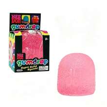 Textured NeeD0h Gumdrop Squishy Toy, Super Solid Slow Rebound Stress Ball, Bumpy Surface Sensory Fidget For Anxiety Relief,  Soft Squeeze Toy For All Ages, Cute Gummy Candy Shaped Desk Toy - 彩色 - 查看 3