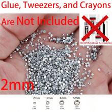 21.000 piezas Conjunto de rhinestones plateados y transparentes de 2-6 mm en 5 tamaños, incluye lápiz de cera y pinzas, adecuado para manualidades, ropa, decoración de zapatos, camisas, joyería DIY, artesanía, decoración de habitaciones - Multicolor C - Ver 13