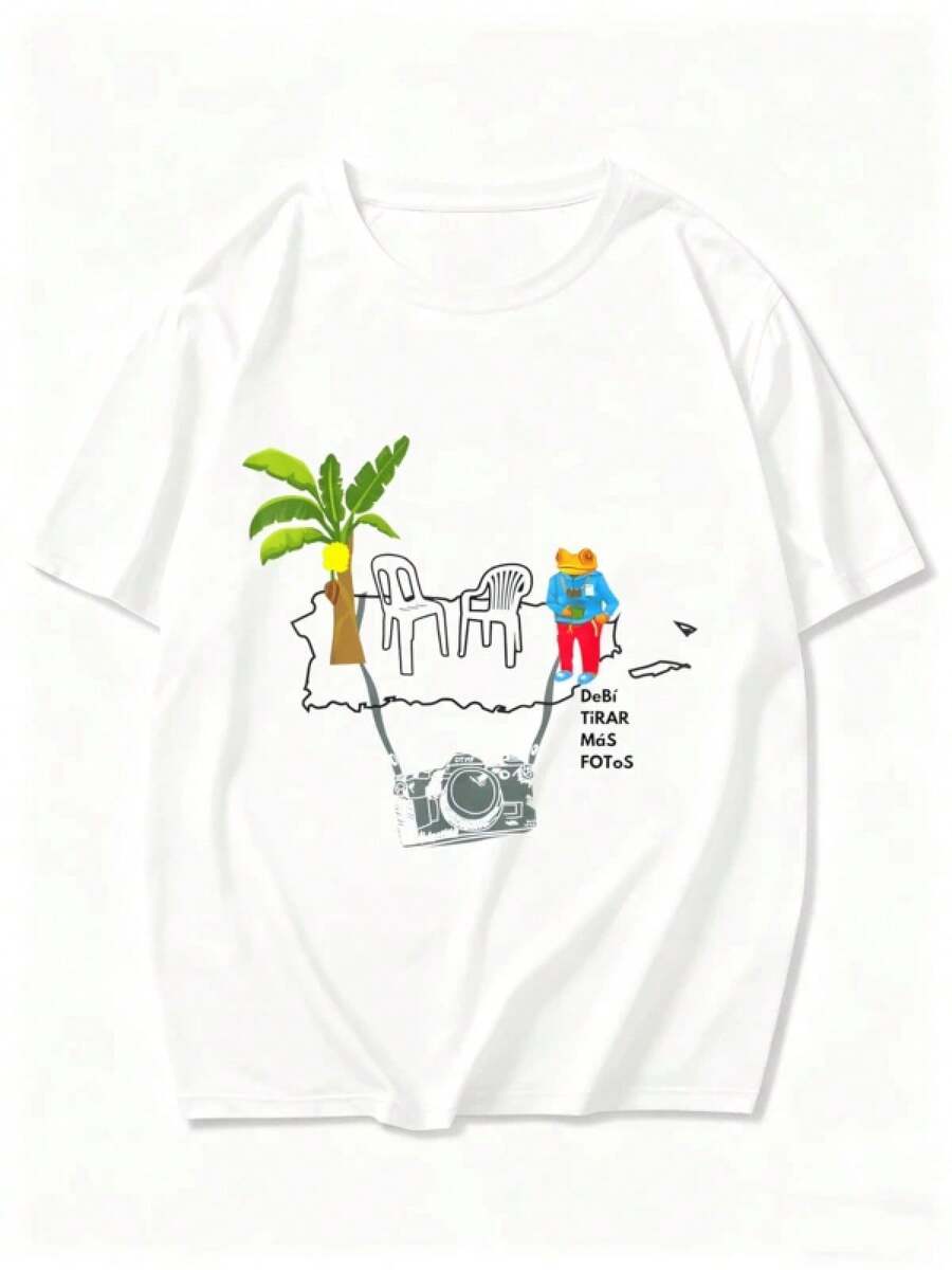 Von Bad B-Bunny Inspiriertes Coqui-Frosch-Grafik-T-Shirt, Puerto Rico Insel Sommer Streetwear, Debi Tirar Mas Fotos Schriftzug Kurzarm-T-Shirt 1 Comfortable And Stylish For All Seasons, Graphic Print Knitted Cotton T-Shirt, Machine Washable-Fashion Clothes Vatertag Geschenk,T Shirt,T Shirt,Vatertag,Tshirt Herren Maija Men Take That T Shirt Men Summer Outfits Men'S T Shirt Boyfriend Gifts Tshirts For Men Men Holiday Mens Summer Outfits Tshirts For Men Men T Shirt Men'S Holiday Clothes Men'S Shirt - trắng - Xem 1