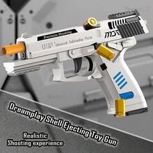 Automatic Pull-Back Toy Gun Model - Realistic Shell Ejection, Durable Construction, Authentic Replica - The Ideal Gift - Perfect For Cosplay, Display, And Party Games - Sets - View 4