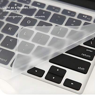 Silicone Keyboard Cover For 14 Inch Laptop – High Transparency Clear Keyboard Skin Protector, Dustproof & Waterproof Laptop Keyboard Film. Universal Silicone Keyboard Protector For Home, Office & Travel