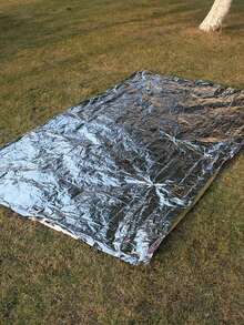 5/1 Pack Emergency Survival Blanket, 210*160cm - High Strength Thermal Insulation And Lightweight Aluminum Foil, Extreme Cold Weather Survival, Lightweight And Compact, Suitable For Outdoor Camping, Hiking, Trekking, Evacuation, Home Use, Extreme Cold Weather Shelter, Outdoor Survival Essential, Perfect For Personal Use - Multiple Styles - View 5