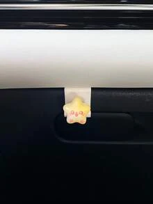 1个可爱星形汽车挂钩，创意汽车内饰手套箱挂钩，女士汽车挂包收纳架，前排乘客座椅挂钩 - A - 查看 1