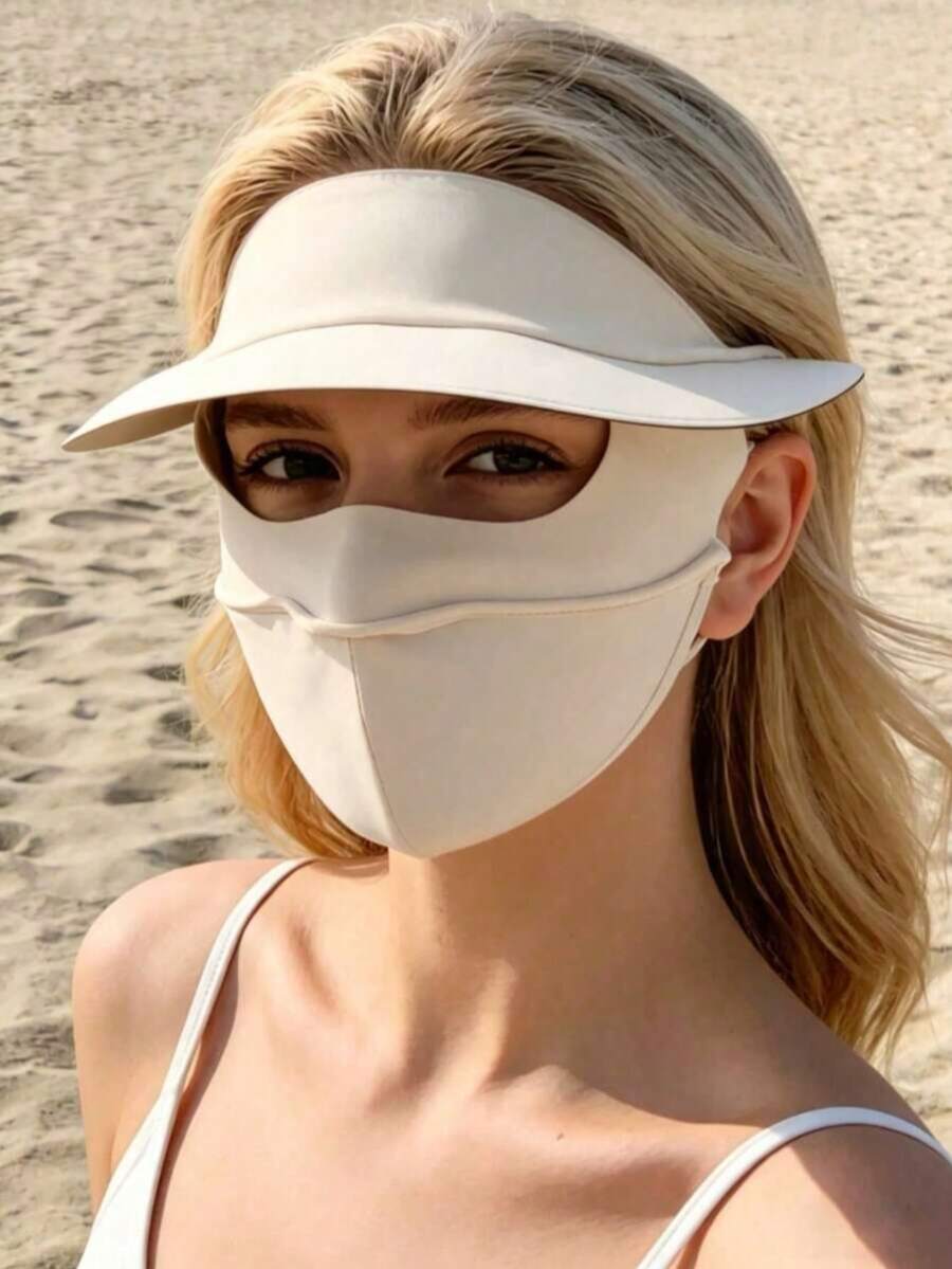 Masker Pelindung Matahari Wajah Penuh untuk Wanita di Luar Ruangan, Masker Wajah untuk Bersepeda di Musim Panas, Masker Pelindung Matahari untuk Olahraga dan Perjalanan di Luar Ruangan - A - View 1