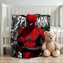 1pc S-Pider-Man Print Blanket,Retro Cartoon Style Throw Blanket,Cartoon Character Printed Blanket,All-Season Universal Nap Blanket,Character Home Decor Blanket,Modern Fashion Gift Suitable For Home Bedroom Bed Sofa Office Lunch Break Cover Picnic Blanket - Nhiều màu - Xem 4
