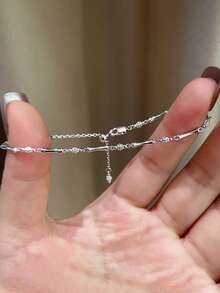 1 chiếc vòng tay vàng kiểu dáng thắt nút tre hướng lên, hàng mới về, thiết kế sang trọng, đa năng, thanh lịch dành cho nữ. - Vòng tay tre - Xem 8