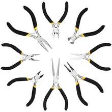Bộ 8 kìm 4,5 inch - Kìm mũi dài, kìm cắt chéo, kìm cắt đầu, kìm mũi cong, kìm kết hợp, kìm mũi phẳng, kìm mũi nhọn và kìm mũi tròn dùng cho làm đồ trang sức, sửa chữa, quấn dây, điện tử, xâu hạt, bấm đầu nối, cắt, quấn. - Nhiều màu - Xem 2