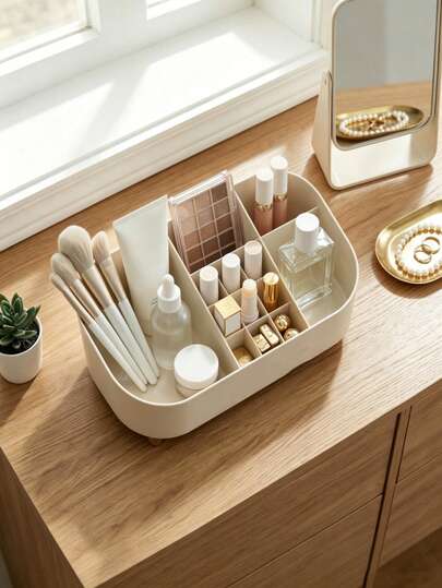 1 chiếc khay đựng mỹ phẩm cá nhân hóa | Kệ sắp xếp cọ/son môi trang điểm | Kệ trưng bày bàn trang điểm | Sắp xếp chăm sóc da/trang sức/ký túc xá/bàn làm việc