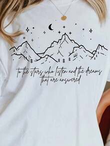 Velaris City Of Starlight ACOTAR Shirt, Fun Reader T-Shirt, Book Gift, Court Of Thorns, Sual Rel Y2K Top Da5.Jpg 220g Pure Cotton 220g T-Shirt For Spring-Summer. Feel The Season At Its Best. Our Pure Cotton T-Shirt Is Woven For Exceptional Breathability And Softness, Making It Your Ideal Companion From Spring Blossoms To Summer Sunshine. Designed For All-Day Comfort, It's More Than A Basic: It's A Thoughtful And Practical Gift To Wrap Your Loved Ones In Unwavering Comfort. Leisure - 白色 - 查看 6