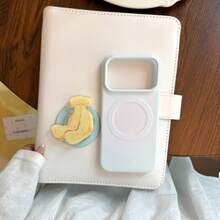 Bear GUCADI A Film-Style Soft Case Compatible With Iphone 17 Pro Max, Apple 16 Pro, 14 With Fruit Gradient, 15 With Fresh Design, 13 With Matte Finish, Summer Personalized, Creative, Geometric, Minimalist Style, Fresh And Simple, Color-Blocking Style, Niche, Ins-Style - Yellow - View 6