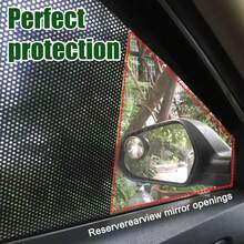 2pcs/Set Car Sun Shade Set, Black Mesh Car Stickers, Electrostatic Adsorption Side Window Sun Shades, Car Sun Protection Film, Best Gift For Friends - A - View 5