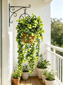 2pcs Mori Style Eucalyptus Hanging Vines, Round Leaves With Natural Drooping Vines, Versatile For Various Decor Scenarios, Highly Adaptable, Suitable For Garden Decoration, Gardening Supplies, Wedding Backdrop, Entryway/Windowsill Arrangement, Fireplace Decor, Autumn Home Soft Furnishing, Creating A Warm And Healing Autumn Atmosphere - Multicolor - View 1