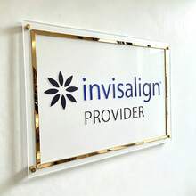 Personalized Rectangular 3D Acrylic Business Logo Sign, Backlit Salon Name Sign, Office Wall Decor Sign, Frosted Small Business Sign, Custom Business Sign | Custom Acrylic Sign | Business Logo Sign - Multicolor - View 4