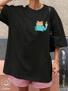 Women T-Shirts - Black - View 6