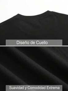 Women's T-Shirt With A Cheerful Mexican Print, Short Sleeves, And A Round Neck. A Casual And Conventional Style Made Of Comfortable Fabric Suitable For All Seasons. Ideal For Everyday Wear And Promotional Use. Stylish And Beautiful T-Shirts For Women, Perfect For Independence Day, Our Lady's Day, Day Of The Dead, All Saints' Day, And Christmas. - 黑色 - 查看 6