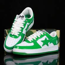 White and green