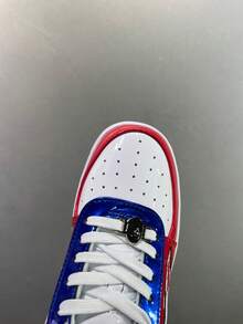Giày thể thao thường ngày A BATHING APE Bape, phối màu, logo ngôi sao, giày bóng bẩy, thích hợp cho hoạt động thư giãn. - Cá mập đỏ lớn - Xem 7