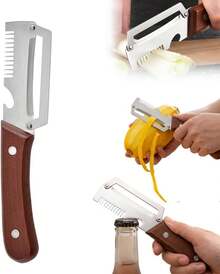 Vegetable Peeler, 2026 Upgraded Version Multifunctional Stainless Steel Peeler, Kitchen Vegetable Peeler, Kitchen Gadget, Can Be Used For Peeling Fruits, Pumpkins, Potatoes, Carrots, And Other Vegetables (2-Pack) - 1pcs - 查看 10