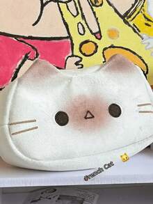 1 个 Toast 铅笔盒，现代铅笔盒，学习用品，大容量收纳袋，奶油色，法式毛绒材质，办公用品收纳袋 - 彩色 - 查看 1
