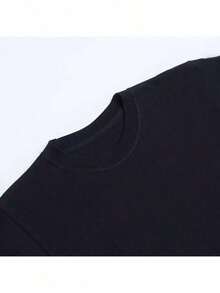 1 pieza Camiseta de Fiesta 5 de Mayo para Hombre y Mujer, Cuello Redondo, Algodón, Negra, Manga Corta, 180g, 100% Algodón - Negro - Ver 2