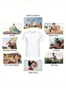 Women's Short Sleeve T-Shirt, New And Fashionable 2026 - Leopard Lips Print T-Shirt, Casual Crew Neck, Soft And Stretchy Fabric, Machine Washable, Fashionable Summer Top, Clothing, Custom T-Shirt, Comfortable And Fitted, Gift For Easter And Mother's Day, Streetwear. DRGK - 白色-1 - 查看 6