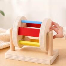 Wooden Bead Maze Toy, 18+ Months Educational Building Blocks, Baby Hand-Eye Coordination Training Toy - Multicolor - View 3