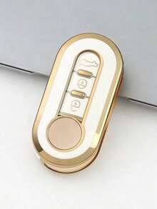1pc Soft TPU Car Key Fob Cover/Protector Case, Suitable For Fiat 500, Peugeot, Buick, Iveco, Olsen Car Key Remote Control Shell, Anti-Drop, Anti-Dust, Elegant High-End Key Holder, Also Suitable For Women Gifts For Mother, Father, Graduation, And Teacher - one-size - View 18