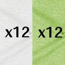 24条装面巾 – 洗脸巾（10x10英寸） – 柔软、速干、高吸水性手巾，适用于浴室、水疗中心、健身房、厨房和日常使用 – （白色） - 彩色 - 查看 13