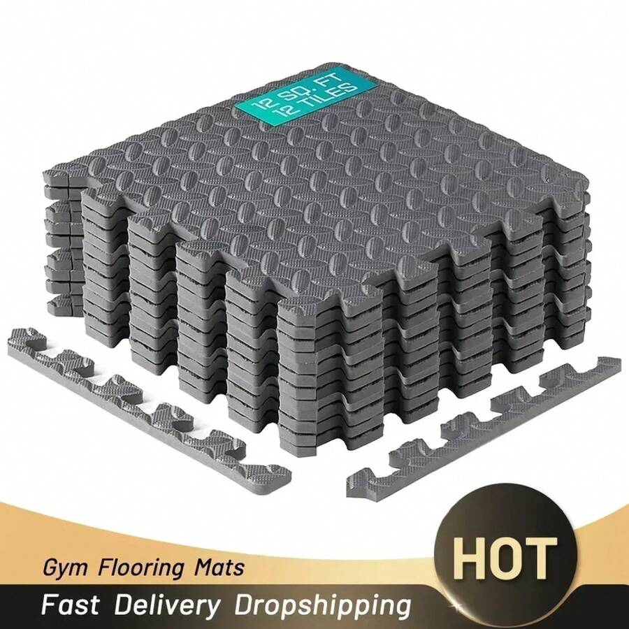 Exercise Mats - Grey-30x30cm - View 1