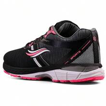 Women's Adult Gel Athletic Shoes, Comfortable, Street, Gym, Running, Immediate Shipping, Lightweight, Soft, Immediate Shipping - 黑粉紅 - 查看 4