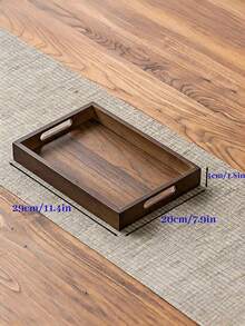1pc INS Style Walnut Color Rectangular Aromatherapy Bottle, Bamboo Wood Portable Handle Decoration, Home Living Room Tabletop Ornament - Aromatherapy Ornaments - View 9