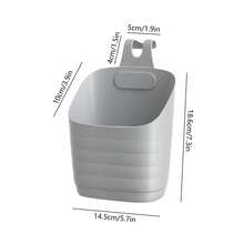 Cesta de Almacenamiento Multicapa para Baño, Cesta de Almacenamiento de Pared, Cocina, Organización de Varios Artículos - Blanco#3 - Ver 3