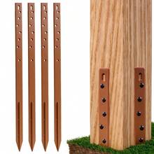 Fence Post Repair Stakes Kit – 75cm 29.5" Heavy Duty Ground Spikes For Broken Or Leaning Timber Posts – 2 Stakes Repair 1 Post - 4 Pcs - View 12