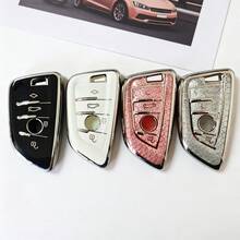 1 chiếc ốp chìa khóa xe hơi bằng chất liệu TPU, ốp chìa khóa chuyên dụng 4 nút, phù hợp với các dòng xe BMW 2022 X3 X1 X5 X6 / BMW 5 Series mới / 530li / 525. - A - Xem 1