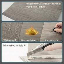 40 Sheet Vinyl Flooring 11.8 X 11.8 Peel And Stick Floor Tile, Waterproof Tiles Sheets, Flooring Wood Planks, Backsplash Tiles, Wood Grey/White Marble/Black Marble Self Adhesive Floor Tiles Sticky Laminate Flooring For Bathroom Kitchen Basement RV Dining Room, Bedrooms(Not Real Tile) - CLS-32 - 查看 4