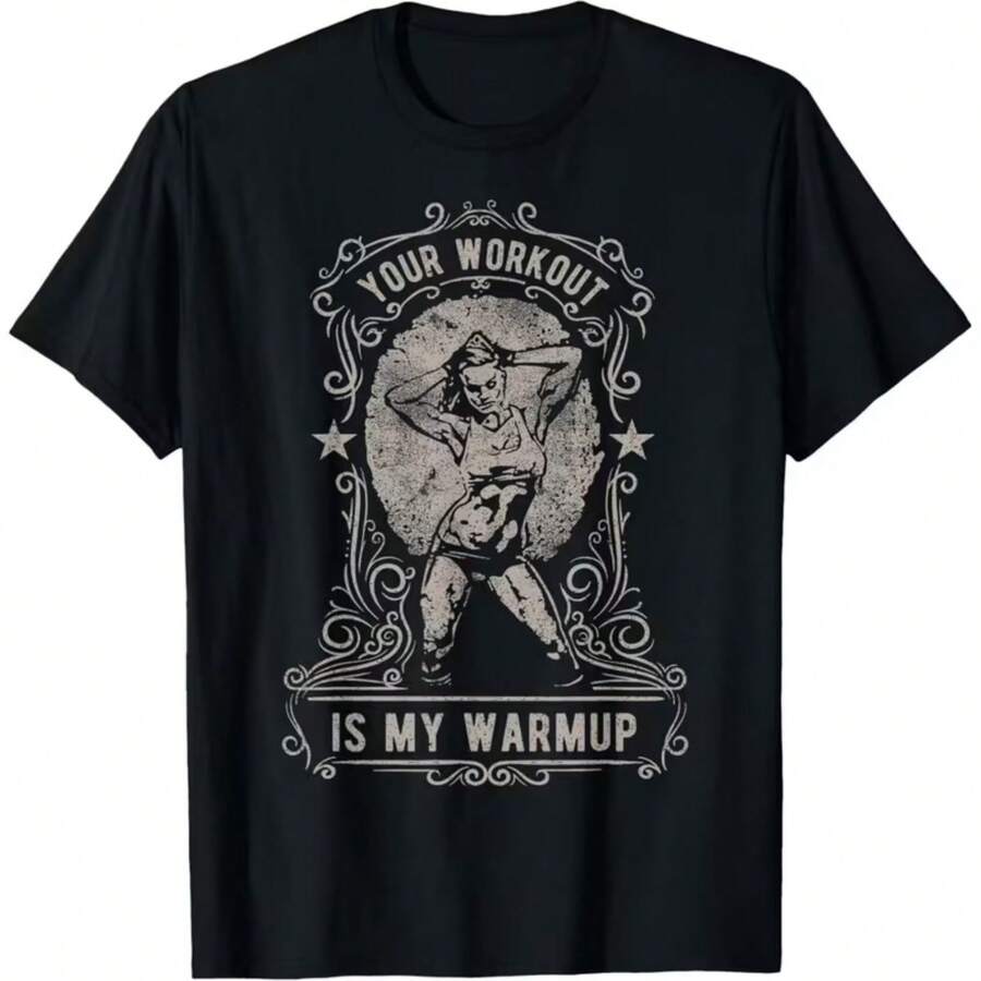 Printed T-Shirt For Men And Women - Black - View 1