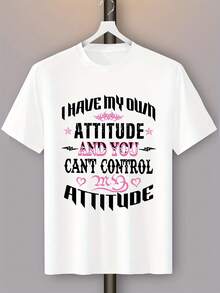 Camiseta de Mujer con Estampado de Frases Inspiradoras - Blanco - Ver 2