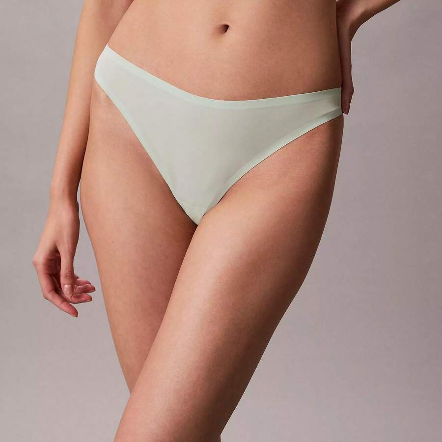 Calvin Klein CalvinKlein Perfectly Fit Ultralight Thong Underwear Women Panties QF8587 Thongs For Women Underwear - Seafoam Wave - 查看 1