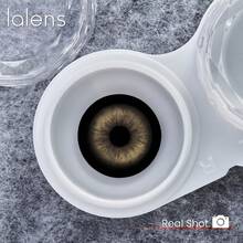 Lalens Sora 棕色漸層圓形隱形眼鏡 1 對 年戴 DIA14.20MM BC8.6MM 完美瞳孔融合設計 超自然融合色調 瞬間亮眼 適合深色與淺色眼睛 小瞳孔友善 柔軟舒適 - Glacier-Brown - 查看 6